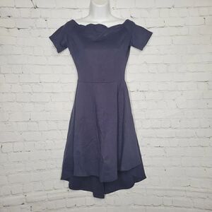 Women's Fit and Flare Off Shoulders Dress Small‎